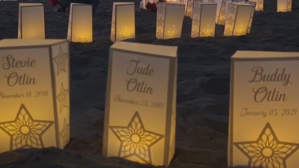 At San Francisco's Baker Beach, a wave of light honors babies lost too soon — CBS Bay Area (KPIX), Sausalito Community news