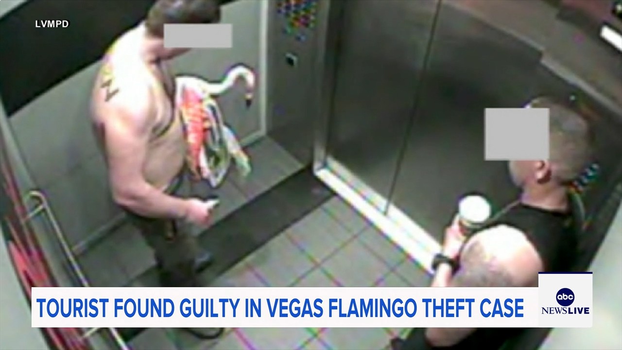Man who snatched Peachy the flamingo from Las Vegas hotel exhibit found guilty of animal cruelty

       — ABC 7 Bay Area, Sausalito Arts news