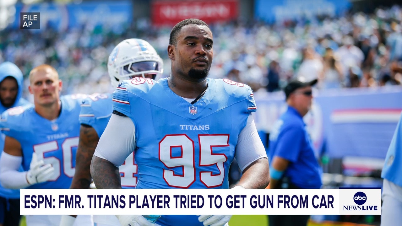 Jordan Elliott was released by Titans after pulling out gun in parking lot, coach Robert Saleh says
— ABC 7 Bay Area, Sausalito Sports news
