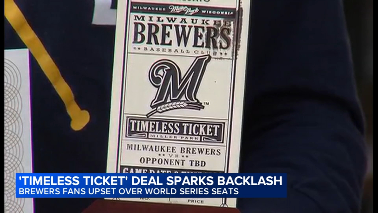 Brewers 'Timeless Ticket' holders say the team isn't fully honoring deal for World Series seats
       — ABC 7 Bay Area, Sausalito Schools news